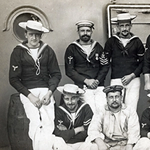 Crew members, HMS Invincible, British battle cruiser