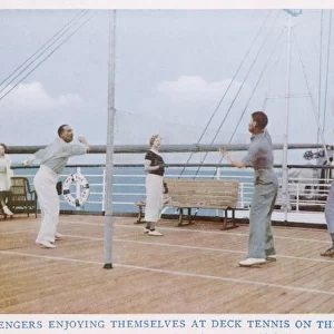 Deck Tennis on Ship