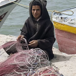 Djerba fisherman with nets