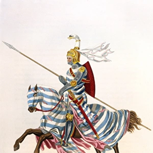 The Earl of Pembroke as a knight on horseback in 1315