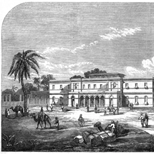 The Egyptian railway terminus at Alexandria, 1858