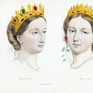 Empress Eugenie and Queen Victoria