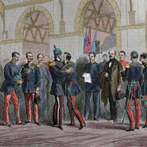 Franco-Prussian War. 1870-1871. King William I of Prussia re