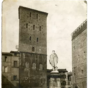 Garibaldi Square and Tower, Todi, Umbria, Italy
