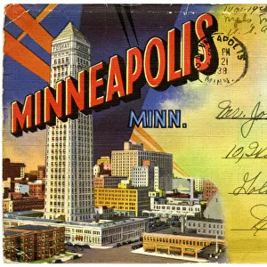 General view of Minneapolis, Minnesota, USA