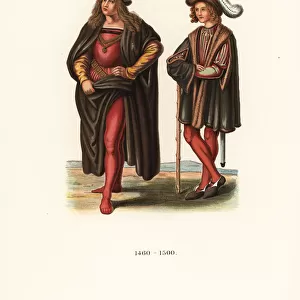 German noblemens costumes from the late 15th century
