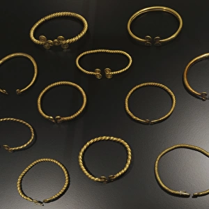 Gold bracelets. Early Bronze Age. 1700-1100 BC