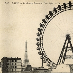 The Great Wheel and the Eiffel Tower - Paris, France