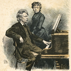 Grieg and his Wife