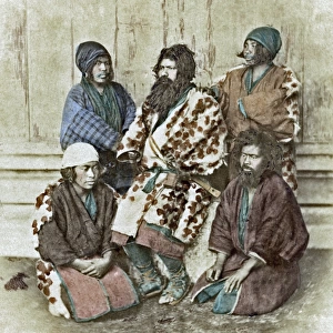 Group of Ainu, Japan