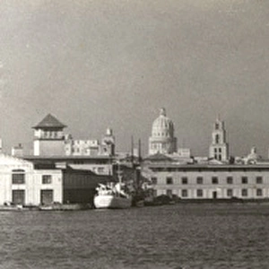 Havana, Cuba - A panoramic view of the city from the sea