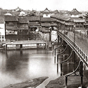 The Iron Bridge, Osaka, Japan, 1870s