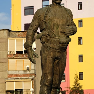 Isa Boletini (1864-1916) statue. Albania