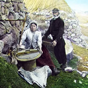 Isle of Skye - grinding corn - Victorian period