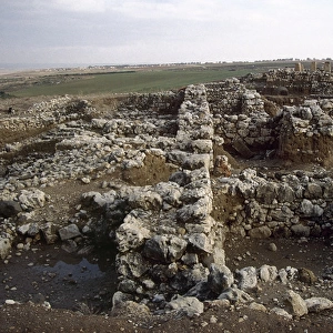Israel. Galilee. Ruins for Hazor. Biblical place of times of