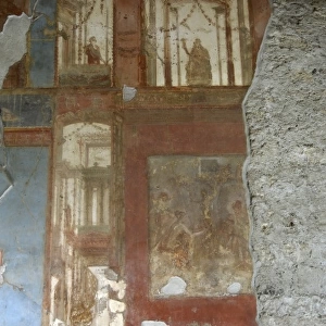 ITALY. Pompeii. Roman art. Early Empire. Fresco