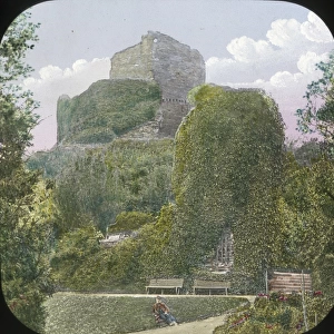 Ivy-clad Medieval Castle Ruin (unknown location)