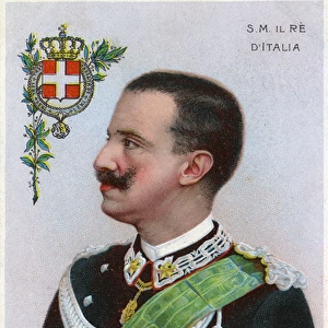 King Victor Emmanuel III of Italy - profile portrait