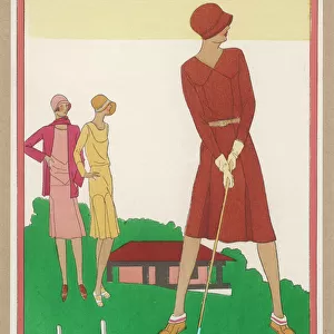 Lady Teeing Off