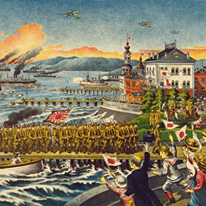 The landing of the Japanese army - Welcomed by every nation