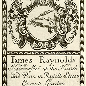 London Trade Card - James Raynolds, Haberdasher