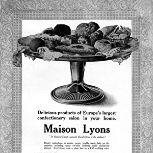 Maison Lyons advertisement, WW1