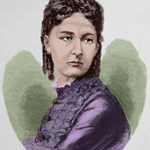 Maria Vittoria dal Pozzo (1867-1876). Colored engraving
