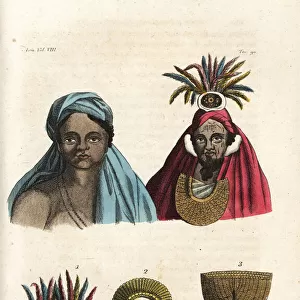 Marquesas Islanders: woman in turban