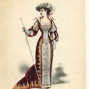 Mlle. Julia Bennati as Batilde in Les Noces d Olivette, 1879
