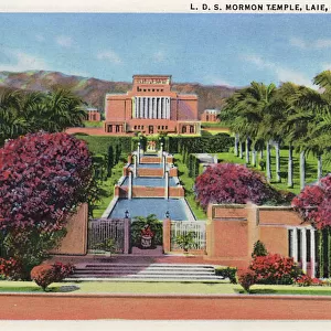 Mormon Temple, Laie, Oahu, Hawaii, USA