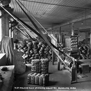 N. of Ireland Flax Spinning Industry, Bundling Yarn