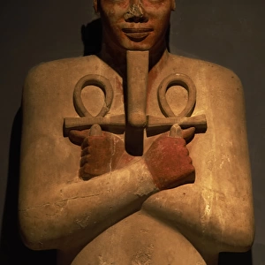 Osiride pillar of pharaoh Sesostris I. Egypt