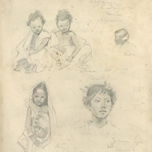 Pencil sketches from an Asian country