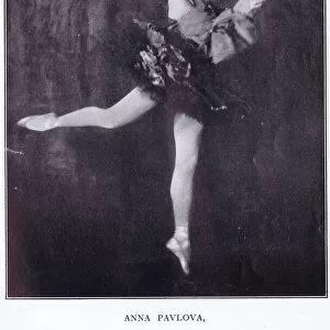 A portrait of Anna Pavlova in her The Fairy Doll dance