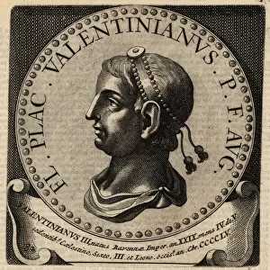Portrait of Roman Emperor Valentinian III