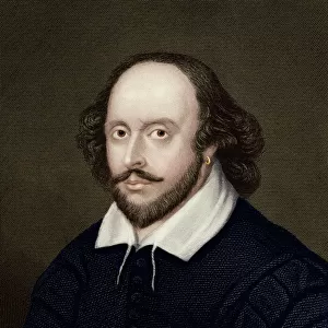Portrait of William Shakespeare - English Playwright and poet