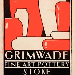 Poster design, Grimwade Fine Art Pottery, Stoke