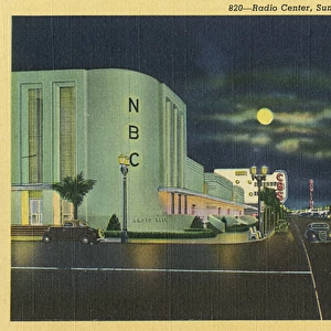 Radio Center, Sunset Boulevard, Hollywood, USA
