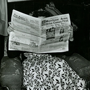 Reading Newspaper 1951