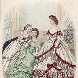 Red & White Dress 1863