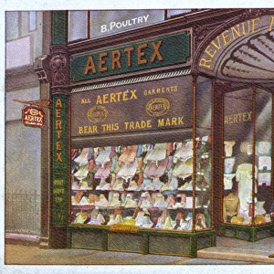 Robert Scott Ltd. selling Aertex garments, 8 Poultry, London