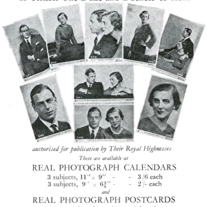 Royal Wedding 1934 - souvenir postcards