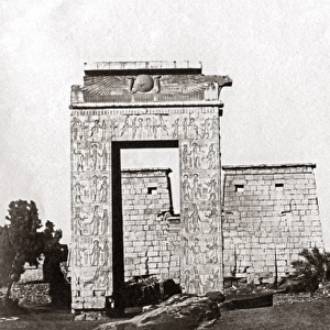 Ruins on the island of philae, Egypt, circa 1880s