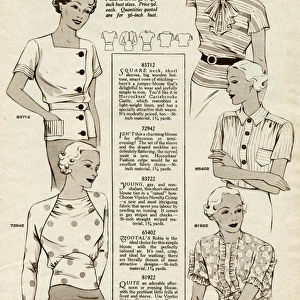Smart womens blouses 1935
