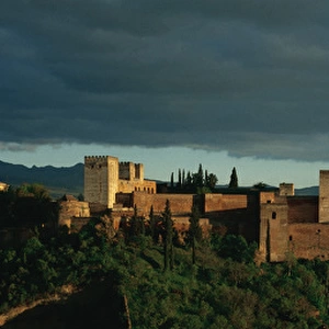 Spain. Granada. The Alhambra. The Alcazaba