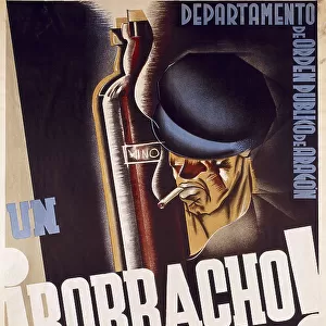 Spanish civil war. Un borracho! es un parasito