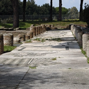Square of the Guilds or Corporations. Ostia Antica
