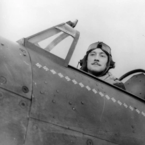 Stanford Tuck, Robert R Squadron Ldr, RAF in Hurricane