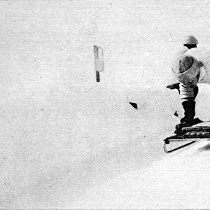 At the Start of the Cresta Run, St. Moritz, 1912