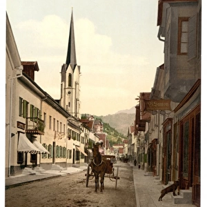 Street scene, Partenkirchen, Upper Bavaria, Germany